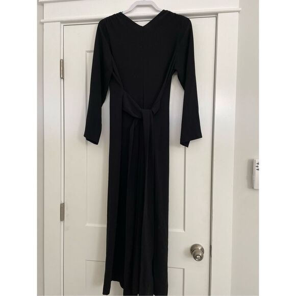 Jenni Kayne Kate Crepe V Neck Long Sleeve Maxi Dress - Picture 4 of 6